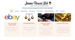 Desktop Screenshot of jamesbowes.co.uk